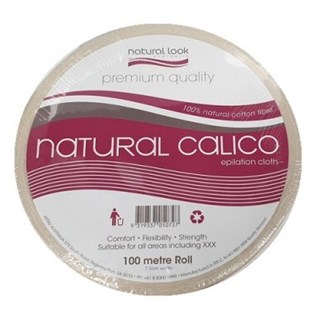 Natural Look Natural Calico Epilation Cloth - 100m